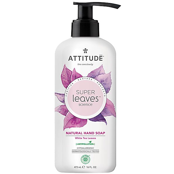 Attitude Super Leaves Натуральное мыло для рук - Листья белого чая 473мл