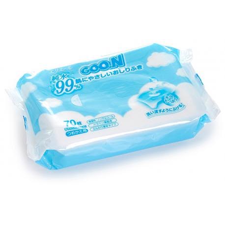 Детские влажные салфетки GOON/мягкая упаковка 70шт