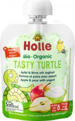 Органическое пюре с йогуртом "Tasty turtle - яблоко,груша" 8+мес 85гр