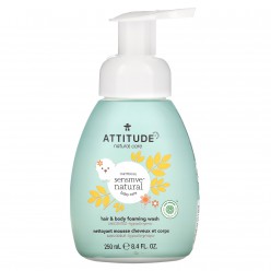 Attitude Пенка для мытья волос и тела для малышей с очень чувствительной кожей.
